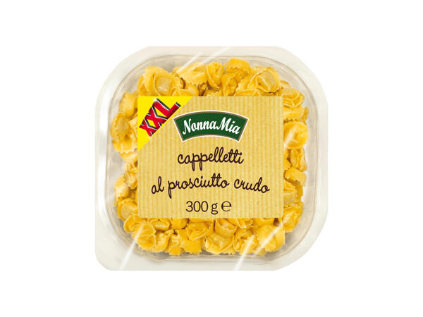 Tortelloni with Ricotta and Spinach or Cappelletti with Raw Ham