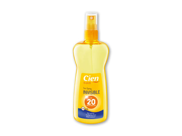 Transparent solspray