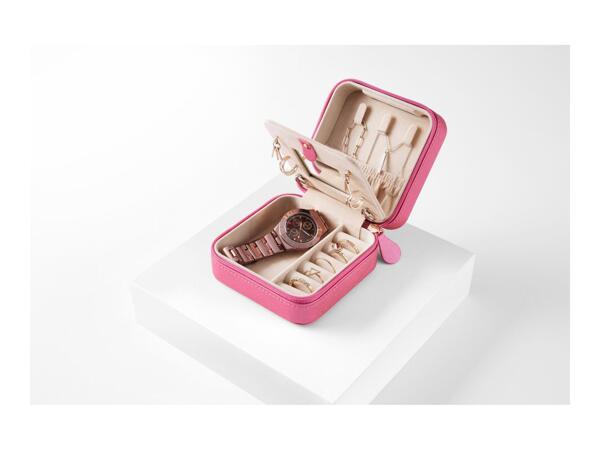 Esmara Pink Travel Jewellery Box