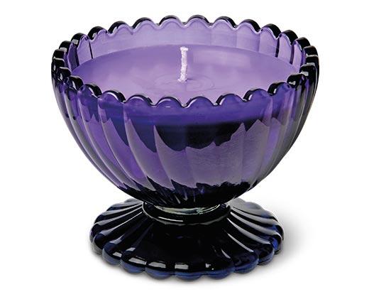 Huntington Home Ribbed Party Glass Candle
