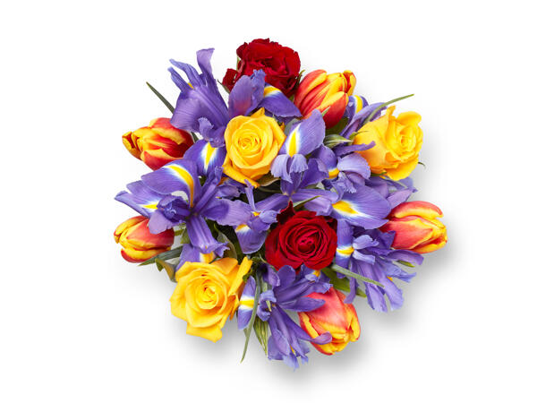 Iris, Rose & Tulip Bouquet
