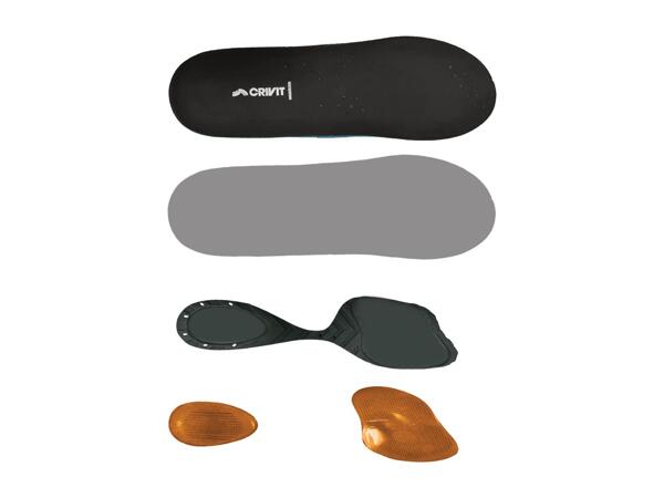 CRIVIT Adults' Grey Running Insoles - 1 Pair