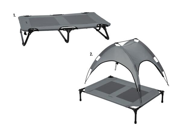Transat pliable/lit pour chiens avec voile d'ombrage