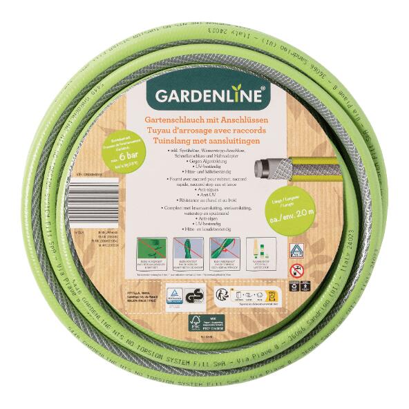 GARDENLINE(R) 				Tuyau d'arrosage avec raccords