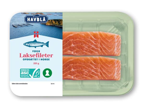 HAVBLÅ Rødspætte-, lakse- eller panerede sejfileter