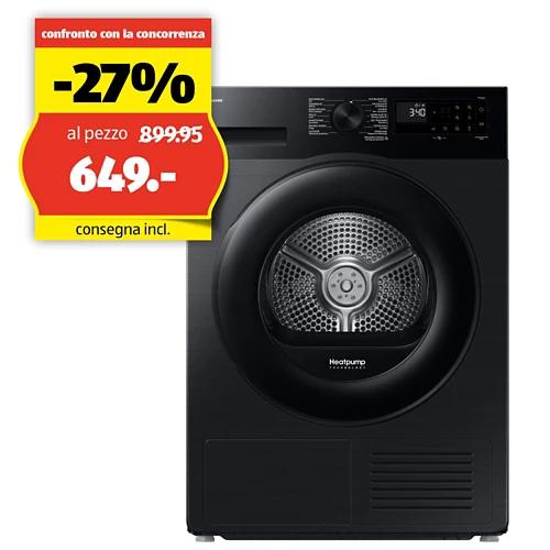 SAMSUNG Asciugatrice DV5000, DV90DG52A0ABWS, nero