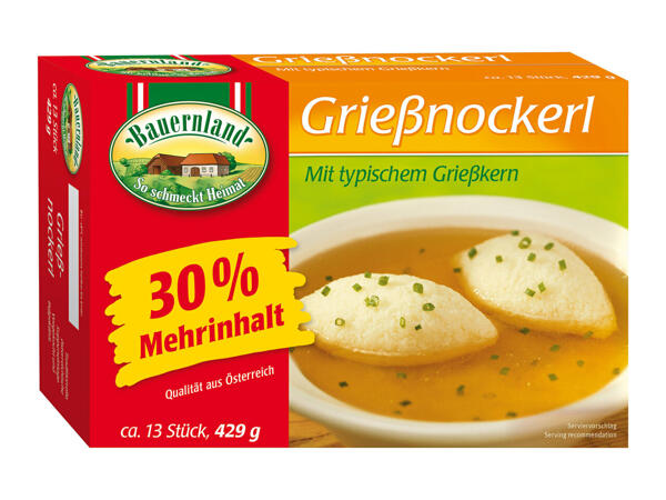 Bauernland Grießnockerl
