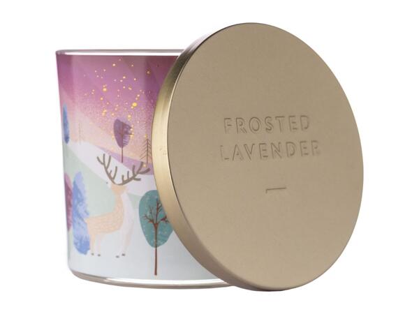 Frosted Lavender Scented Winter Candle