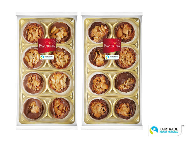 Mandelkakor med choklad