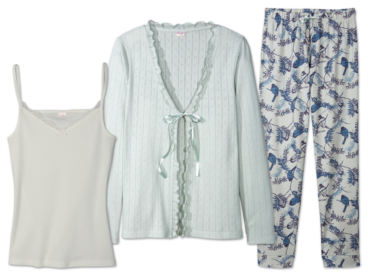 ESMARA LINGERIE(R) Damen Hausanzug, 3-teilig1