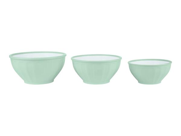 Silvercrest Green Bowl Set - Set of 3