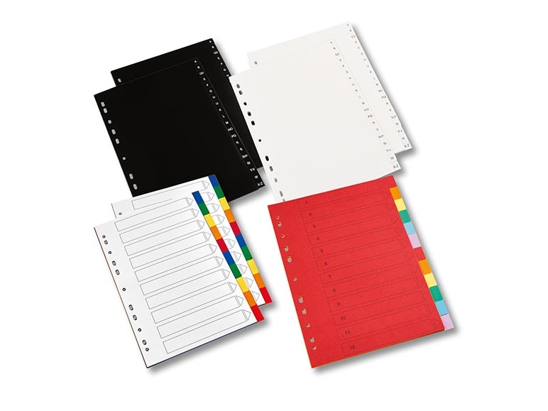 Assortiment d'intercalaires