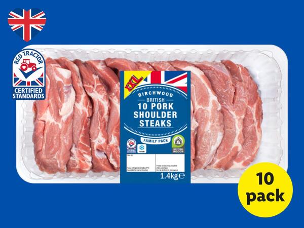 Birchwood 10 British Pork Shoulder Steaks
