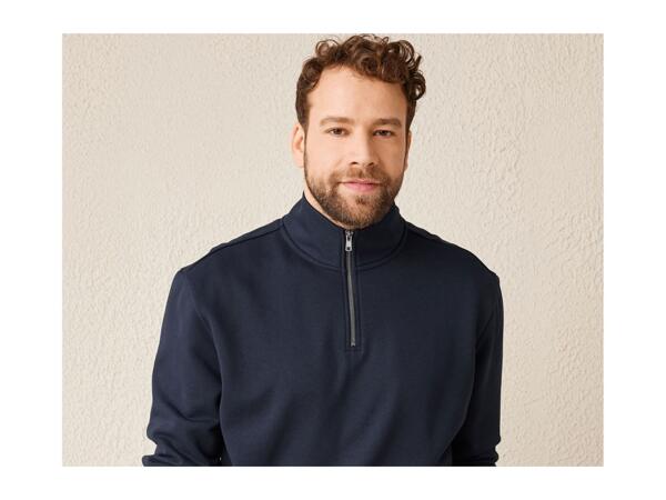 Livergy Men's Half Zip Jumper/​Sweatshirt