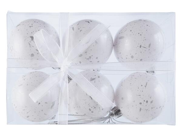 Christmas Baubles, 6 Pieces