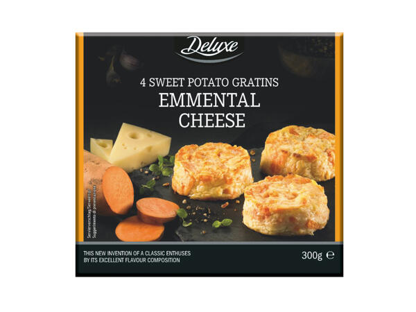 Sweet Potato Gratins with Emmental Cheese