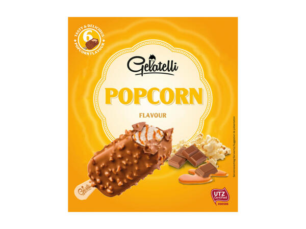 Glace goût pop-corn