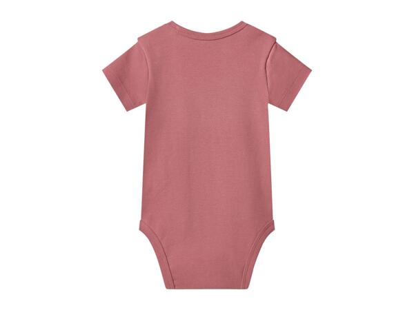 LUPILU Pink & White Baby Short-Sleeve Bodysuits - 3 Pack