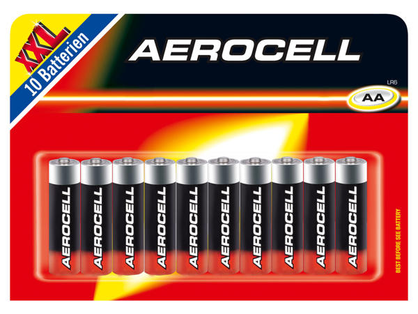 AEROCELL Batterien 8+2 Stk. gratis