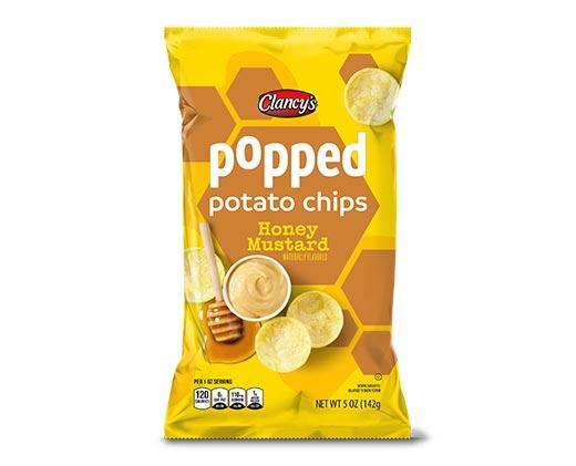 Clancy's 
 BBQ or Honey Mustard Popped Potato Chips