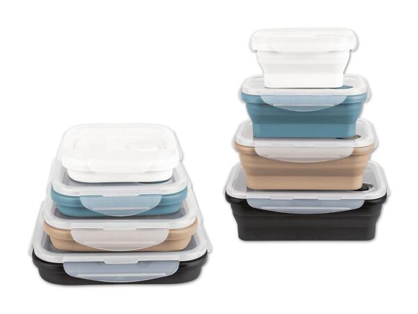 Faltbares Frischhaltedosen-Set, 4-teilig