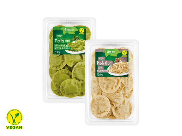 Vegansk färsk fylld pasta