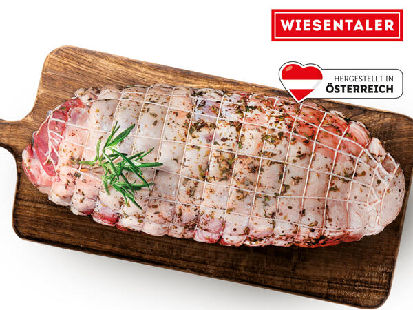 Frischer Karree-Rollbraten