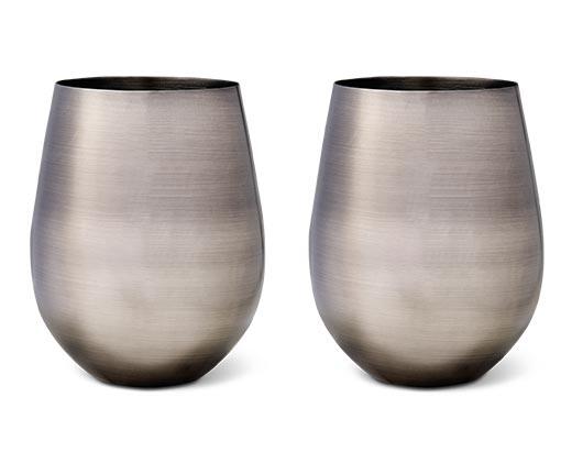 Crofton 
 Stainless Steel Wine or Cocktail Glass Set
