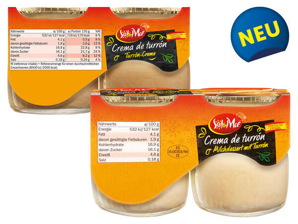 Crema de turrón