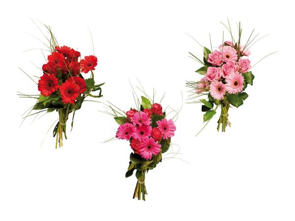 Bouquet de fleurs ton sur ton