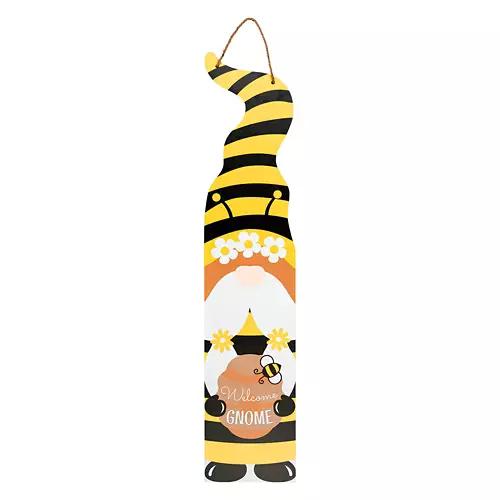 47" Reversible Porch Sign - 4th of July/Bee Gnome