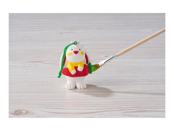 Crelando Paint Your Own Easter Decorations - 12 Piece Set - Easter Bunnies and Chick