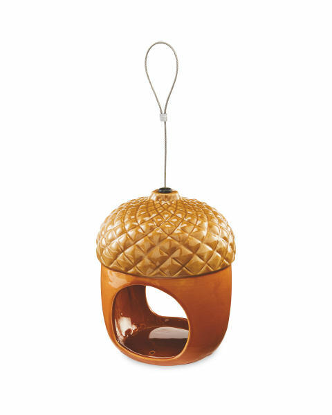 Acorn Ceramic Bird Feeder