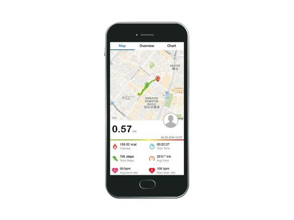 Sporthorloge met GPS - AMOLED-kleurendisplay - hartslagmeter