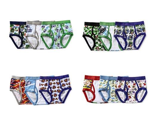 Boys' 3-Pack Briefs or Girls' 4-Pack Briefs