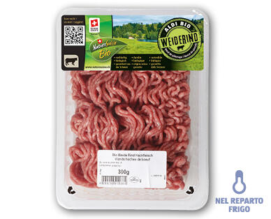 NATURE SUISSE BIO/ALDI BIO WEIDERIND Carne trita di manzo da pascolo bio ALDI