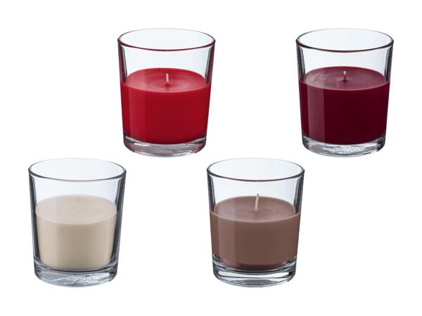 Bougie parfumée dans un verre