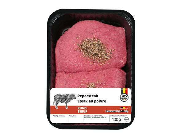 Tendres steaks au poivre