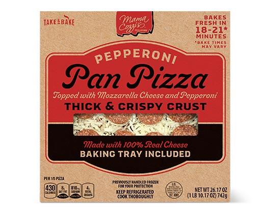 Mama Cozzi's Pizza Kitchen Pepperoni Pan Deli Pizza - Aldi — USA ...