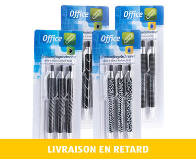 OFFICE 
 STYLO À BILLE À ROTATION FACILE