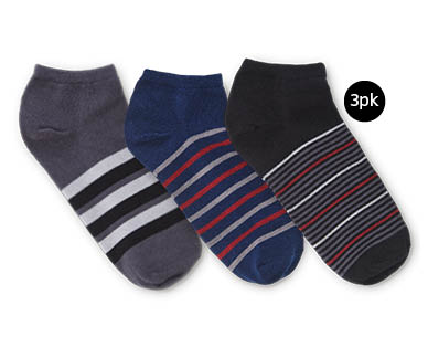 Mens Cotton Rich Socks - Low Cut 3pk