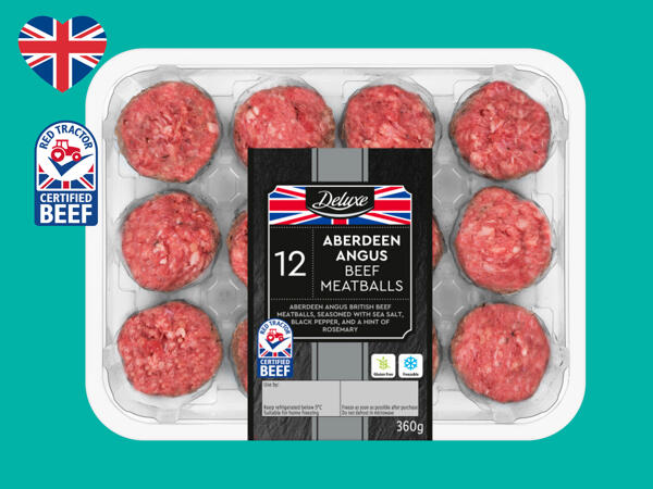 Deluxe 12 Aberdeen Angus British Beef Meatballs