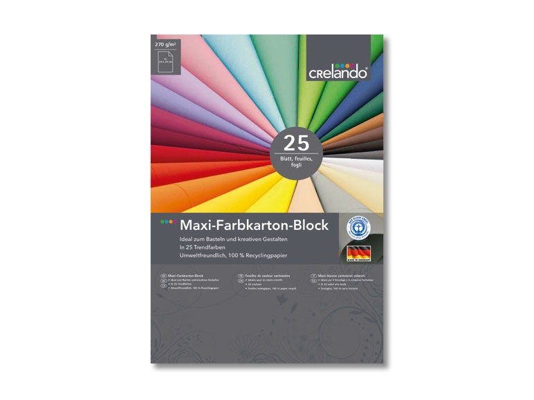 Feuilles de couleur cartonnées