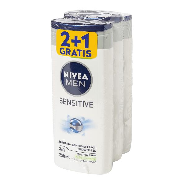 NIVEA(R) 				Duschgel für Herren, 3 St.