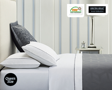 Egyptian Cotton Sheet Set with embroidery – Queen Size