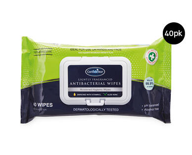 Antibacterial Wipes 40pk