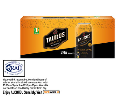 Taurus Irish Cider 24 x 500ml