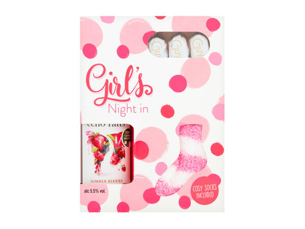 Girls Night In Wine, Chocs & Fluffy Socks 5.5% vol