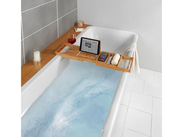 Bamboo bathtub tray