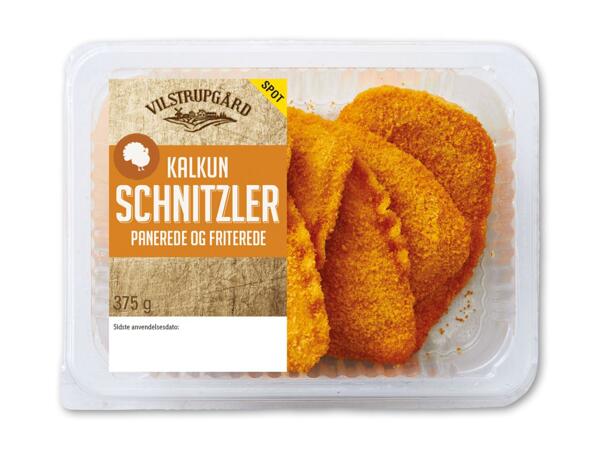 Panerede kalkunschnitzler